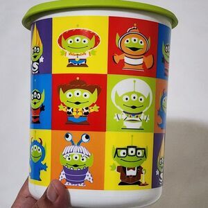 Tupperware Toy Story Pixar Alien Remix 1.3L One Touch Stackable Storage Canister